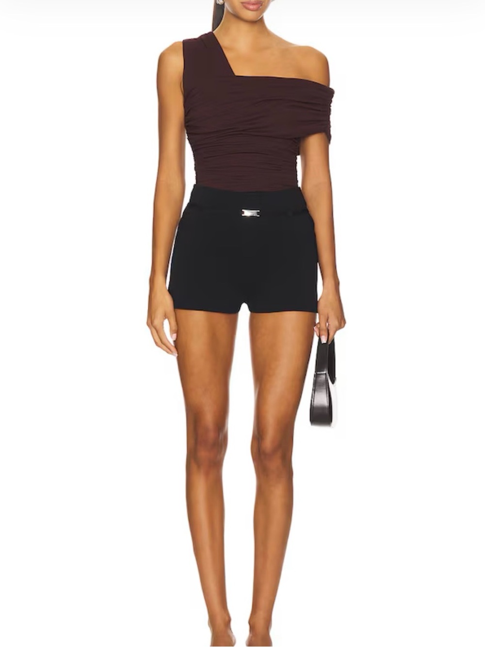 NWT Revolve Susana Monaco One Arm Gathered Top in Shiraz